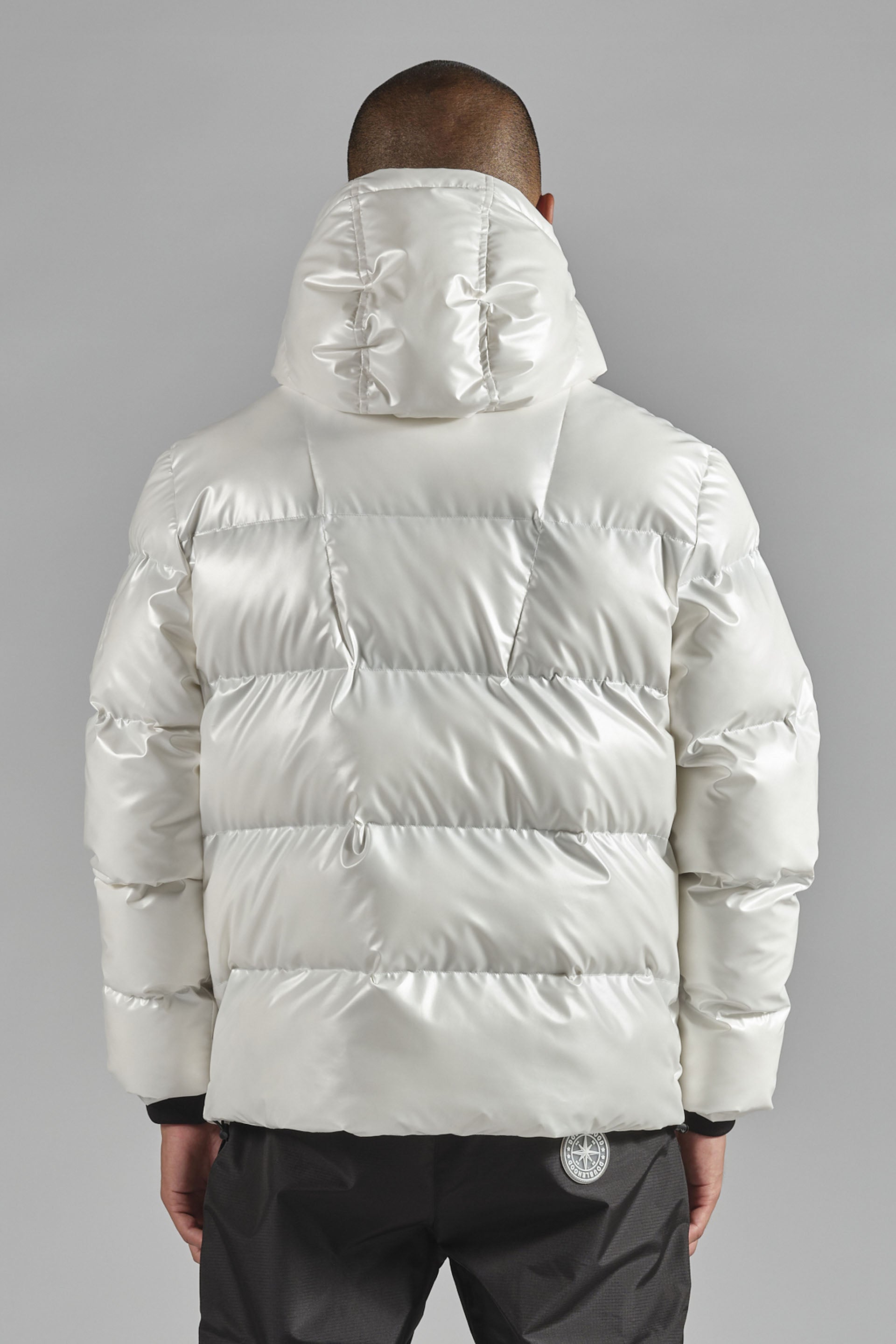 Doudoune zippée coupe-vent blanc DOUBLEHOOD