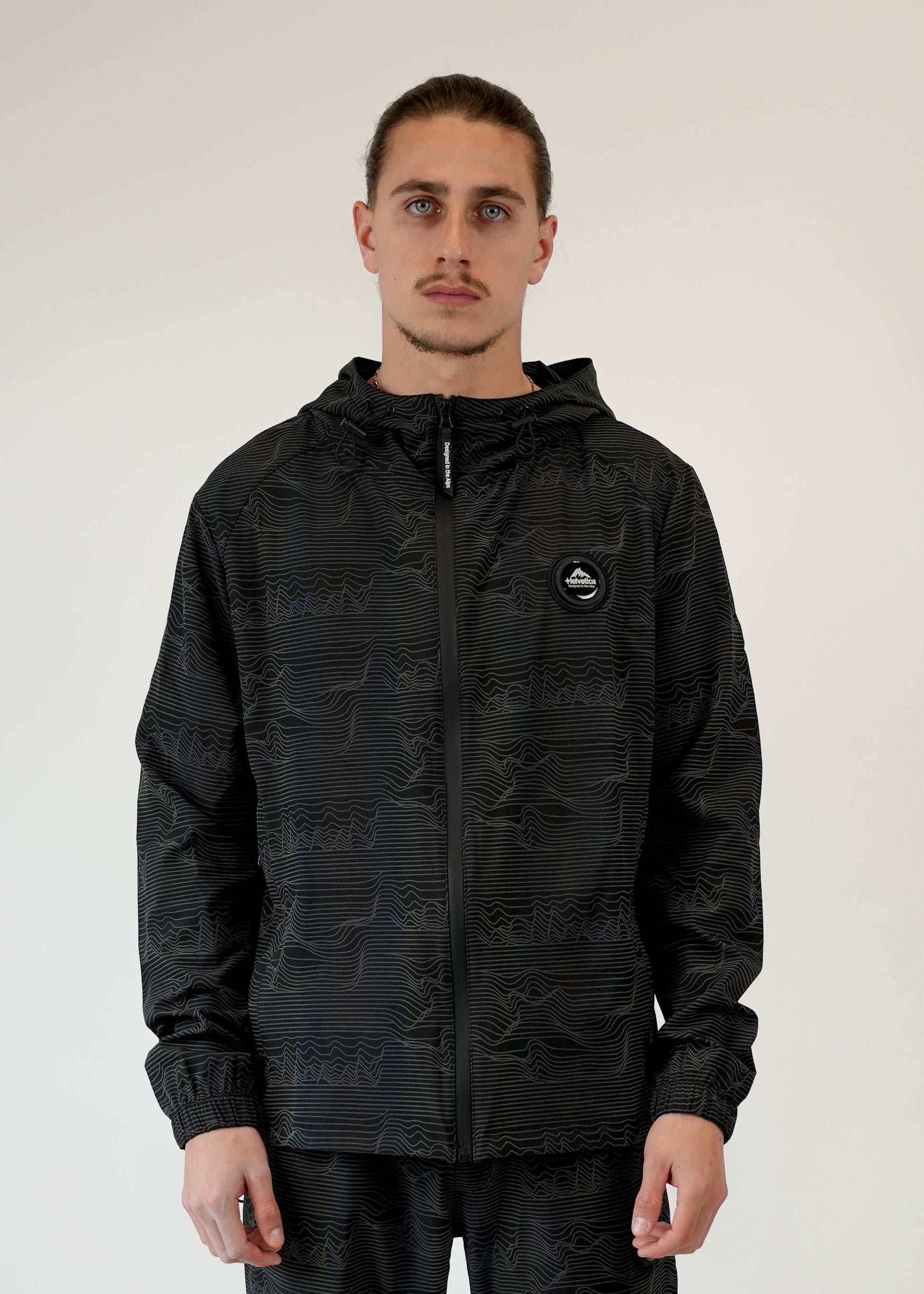 Veste HELVETICA Noir Homme - Streetwear
