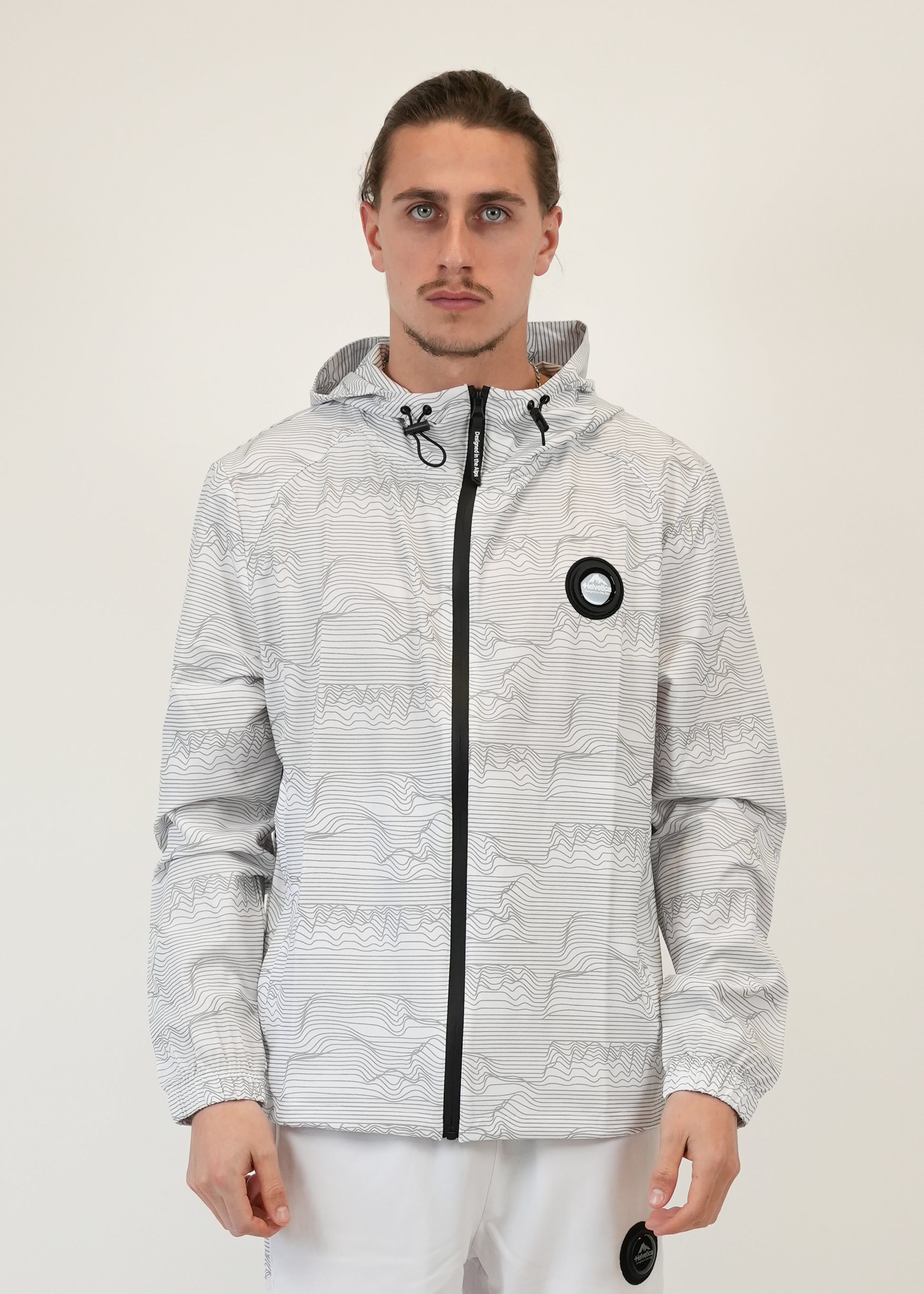Veste HELVETICA Blanche Homme - Streetwear
