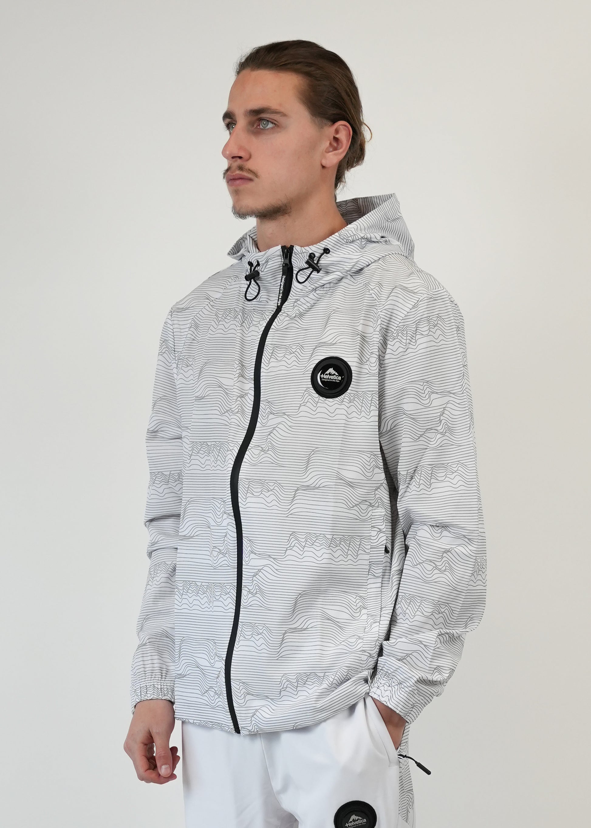 Veste HELVETICA Blanche Homme - Streetwear