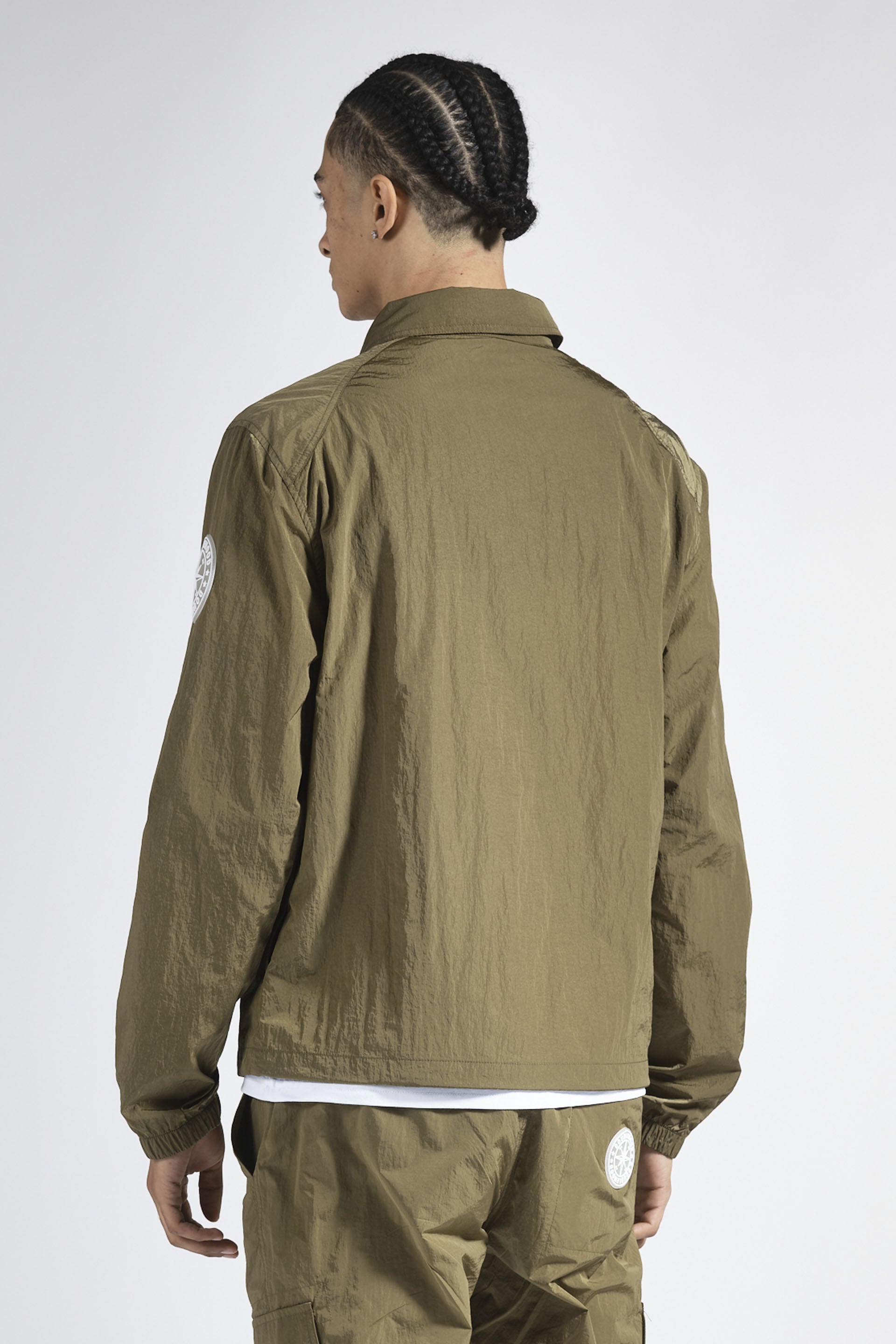 Veste zippée kaki DOUBLEHOOD