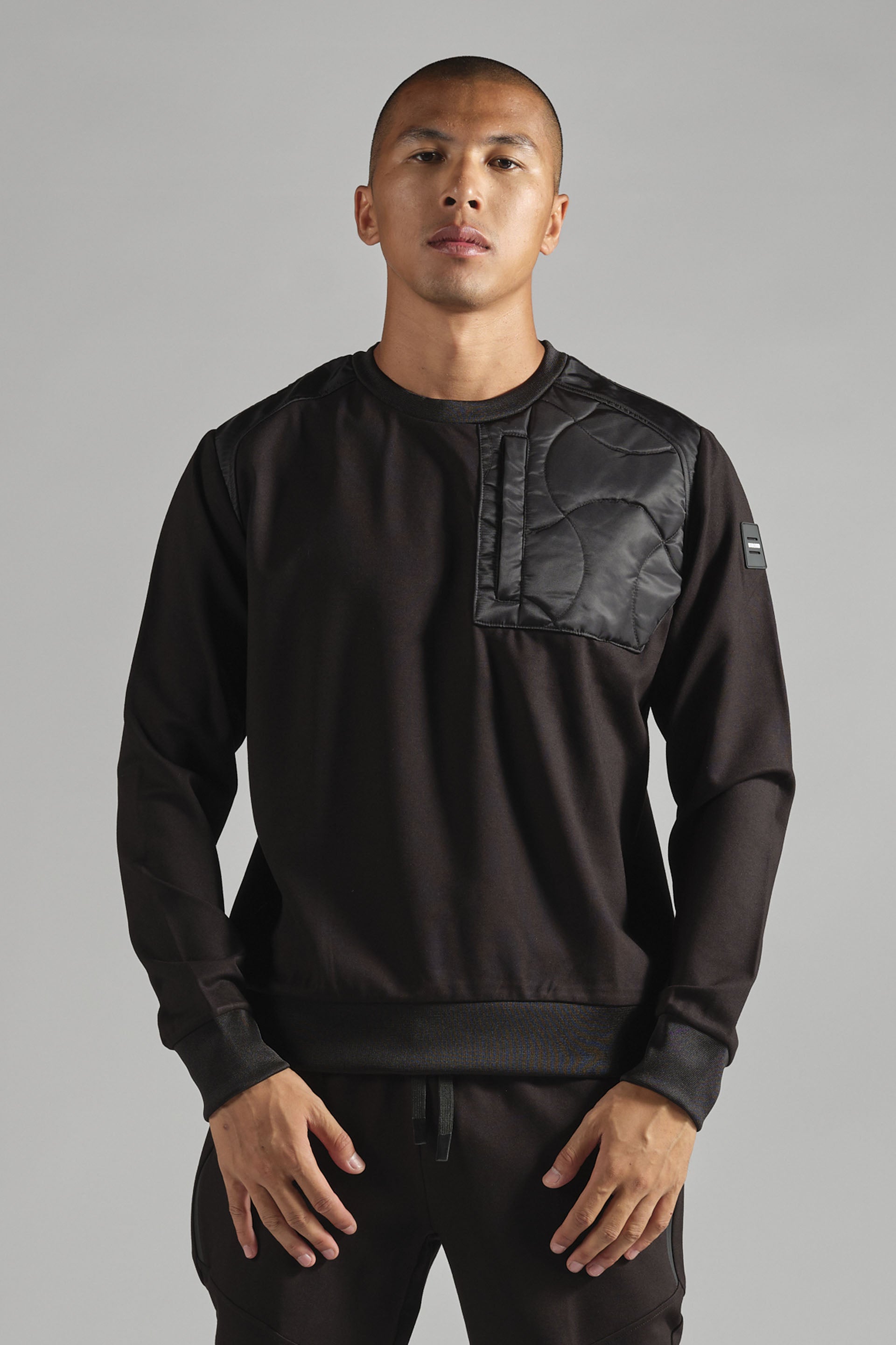 Pull noir homme streetwear DOUBLEHOOD