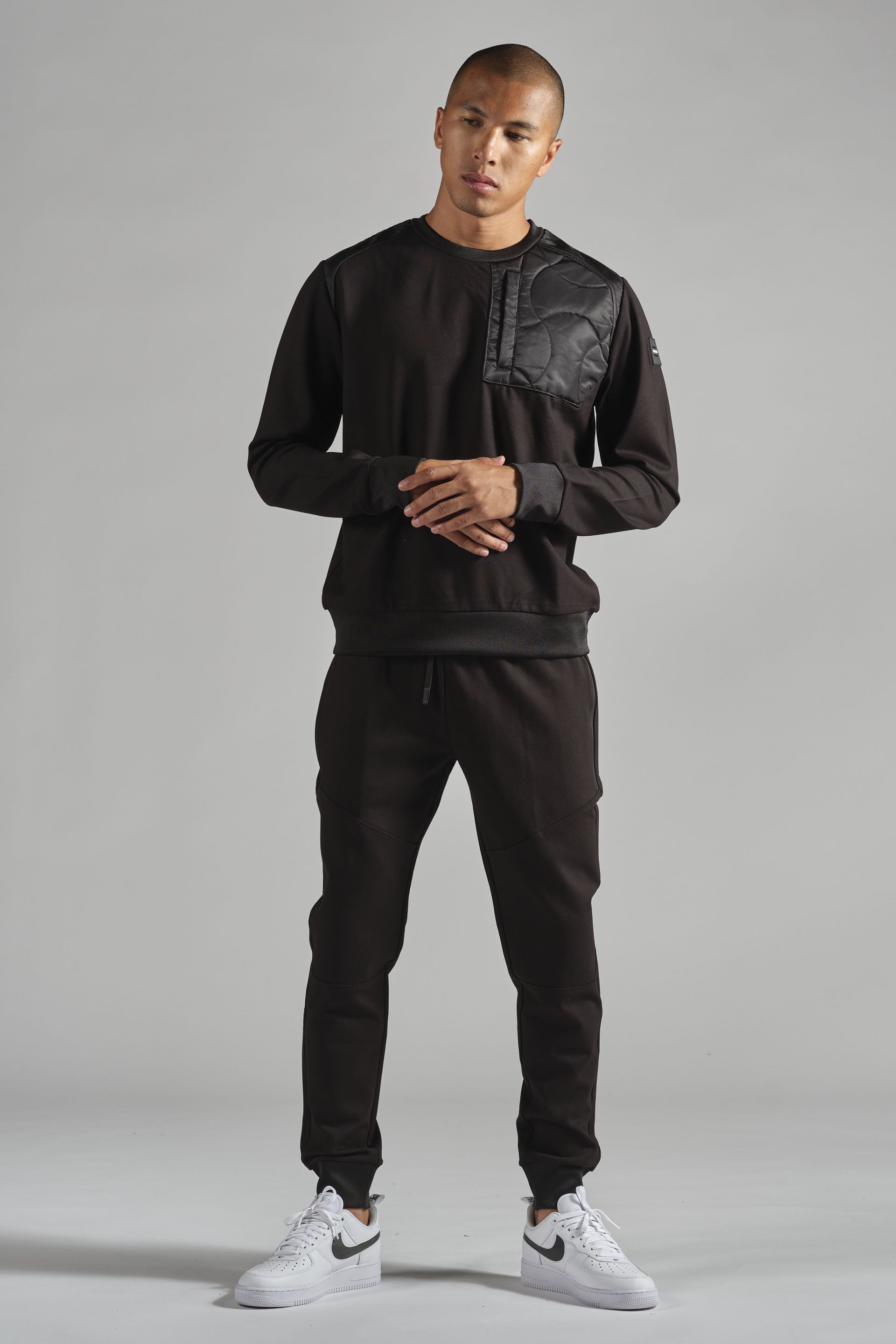 Pull noir homme streetwear DOUBLEHOOD