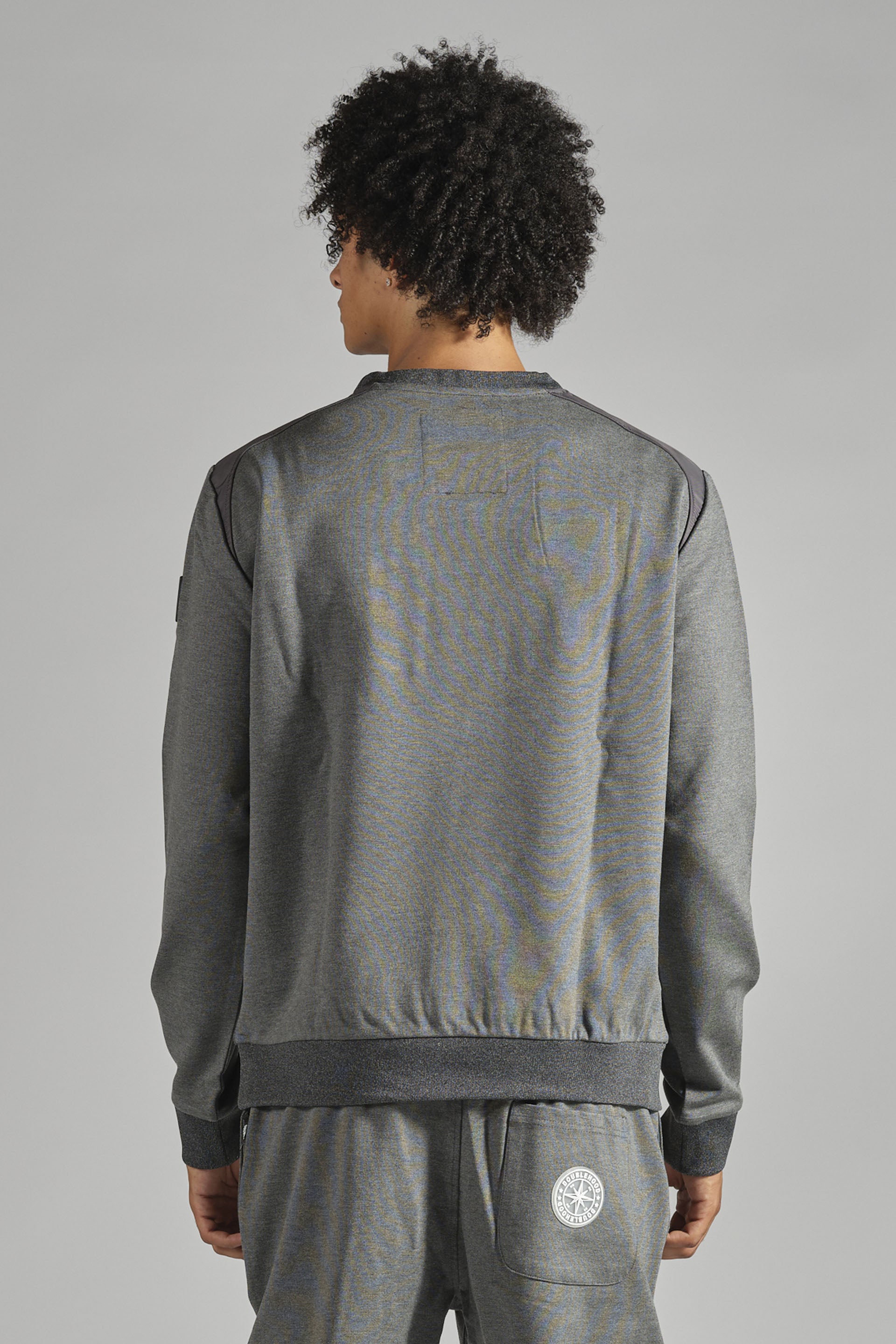 Pull gris homme streetwear DOUBLEHOOD