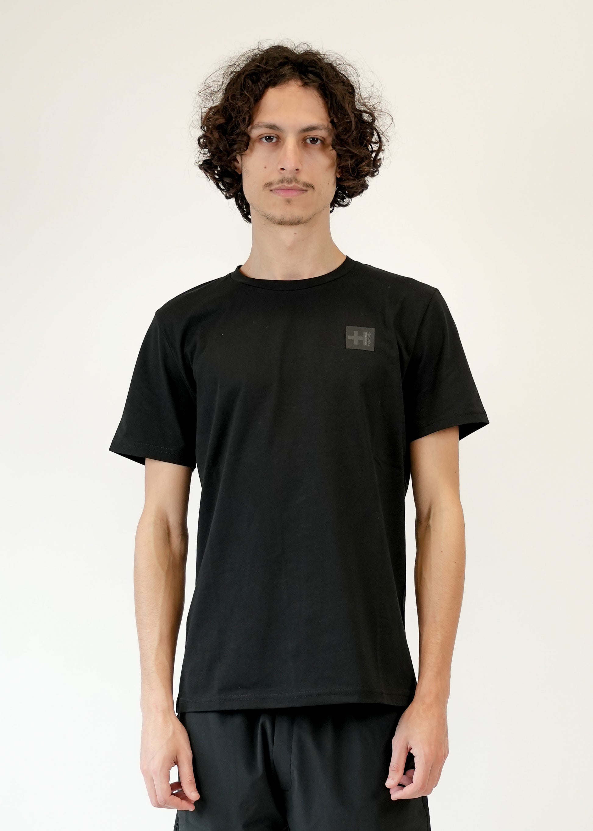 T-Shirt  HELVETICA Homme Noir Streetwear