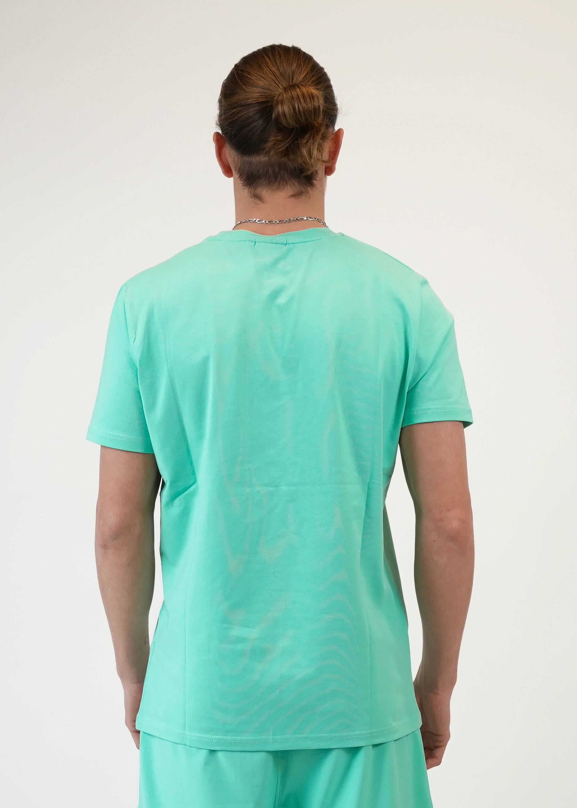 T-Shirt  HELVETICA Homme Bleu Clair Streetwear
