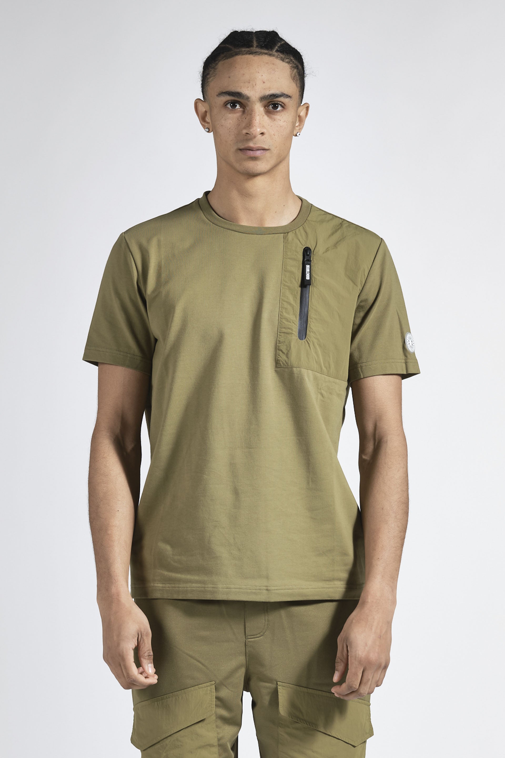 Tee-shirt homme kaki - DOUBLEHOOD