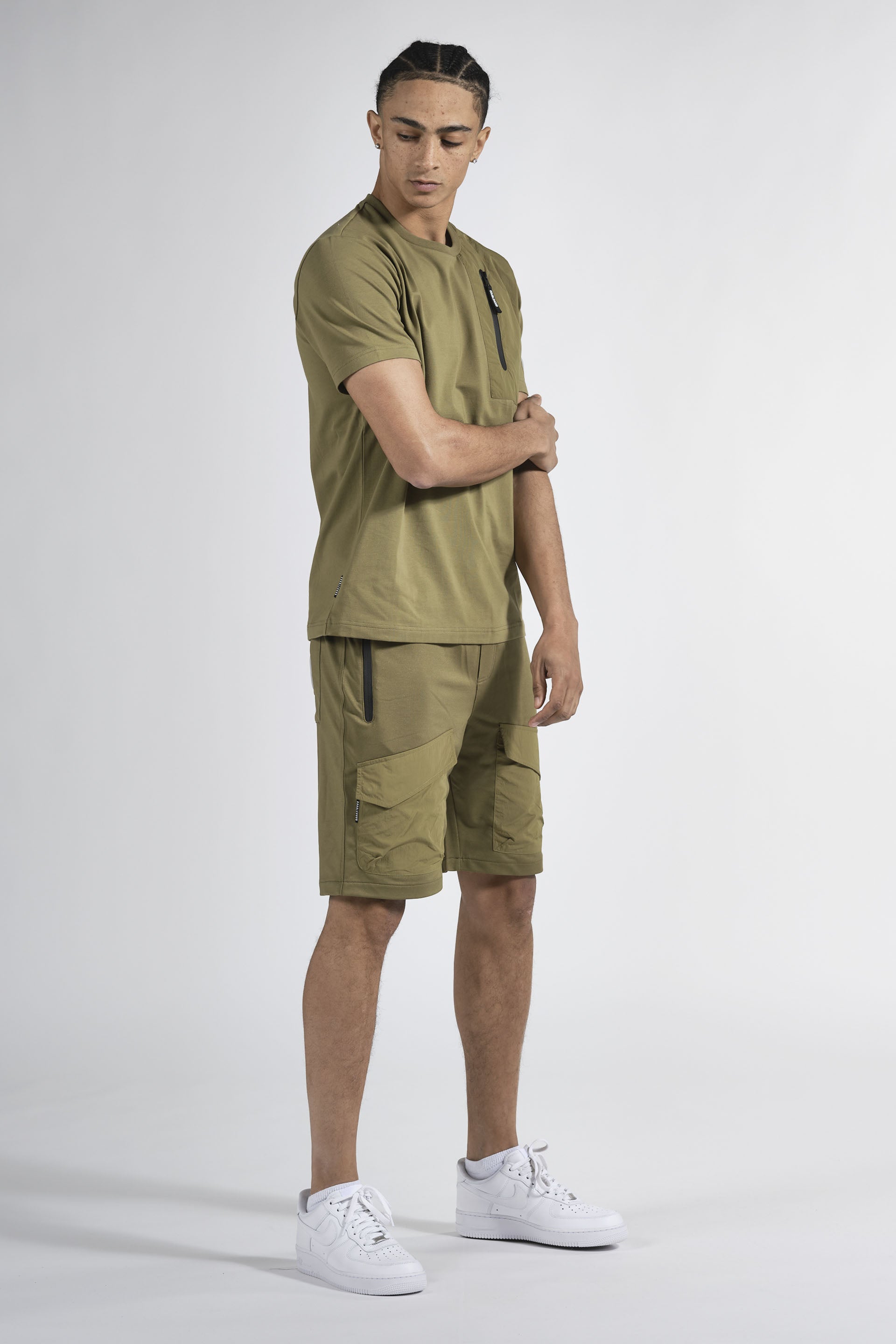 Tee-shirt homme kaki - DOUBLEHOOD