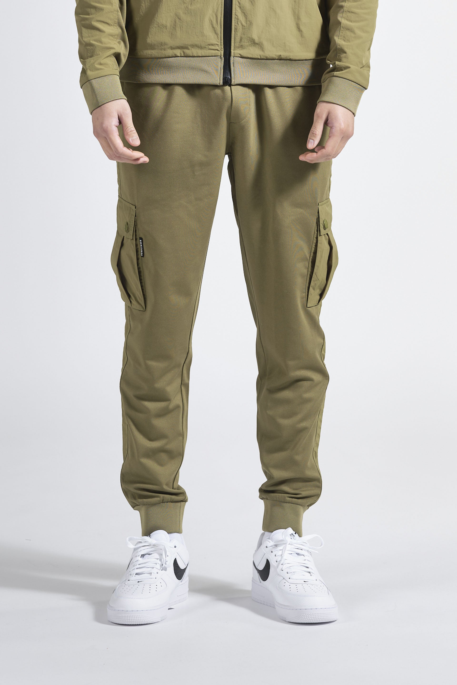 Pantalon cargo homme kaki DOUBLEHOOD