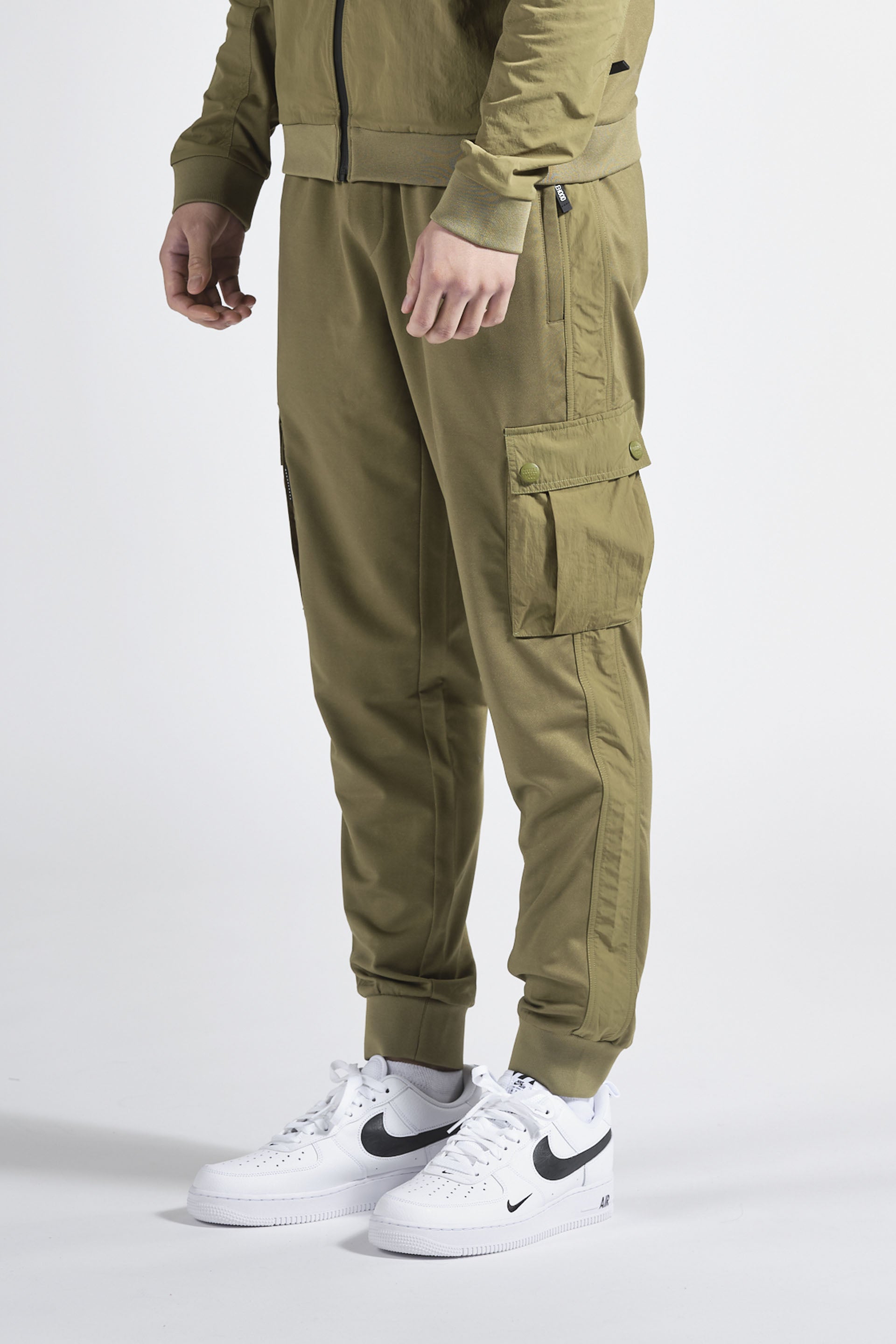 Pantalon cargo homme kaki DOUBLEHOOD