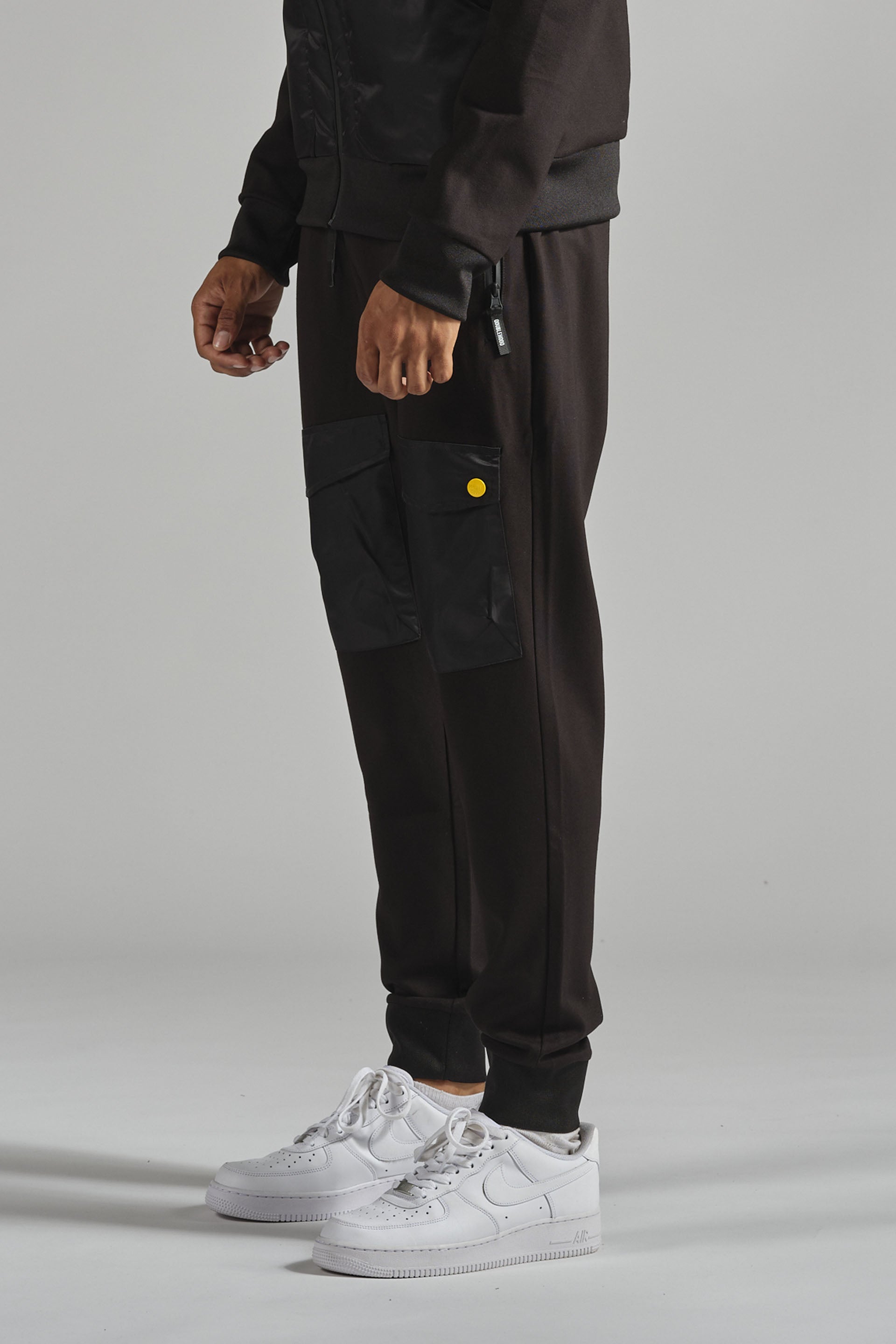 Pantalon cargo homme noir DOUBLEHOOD
