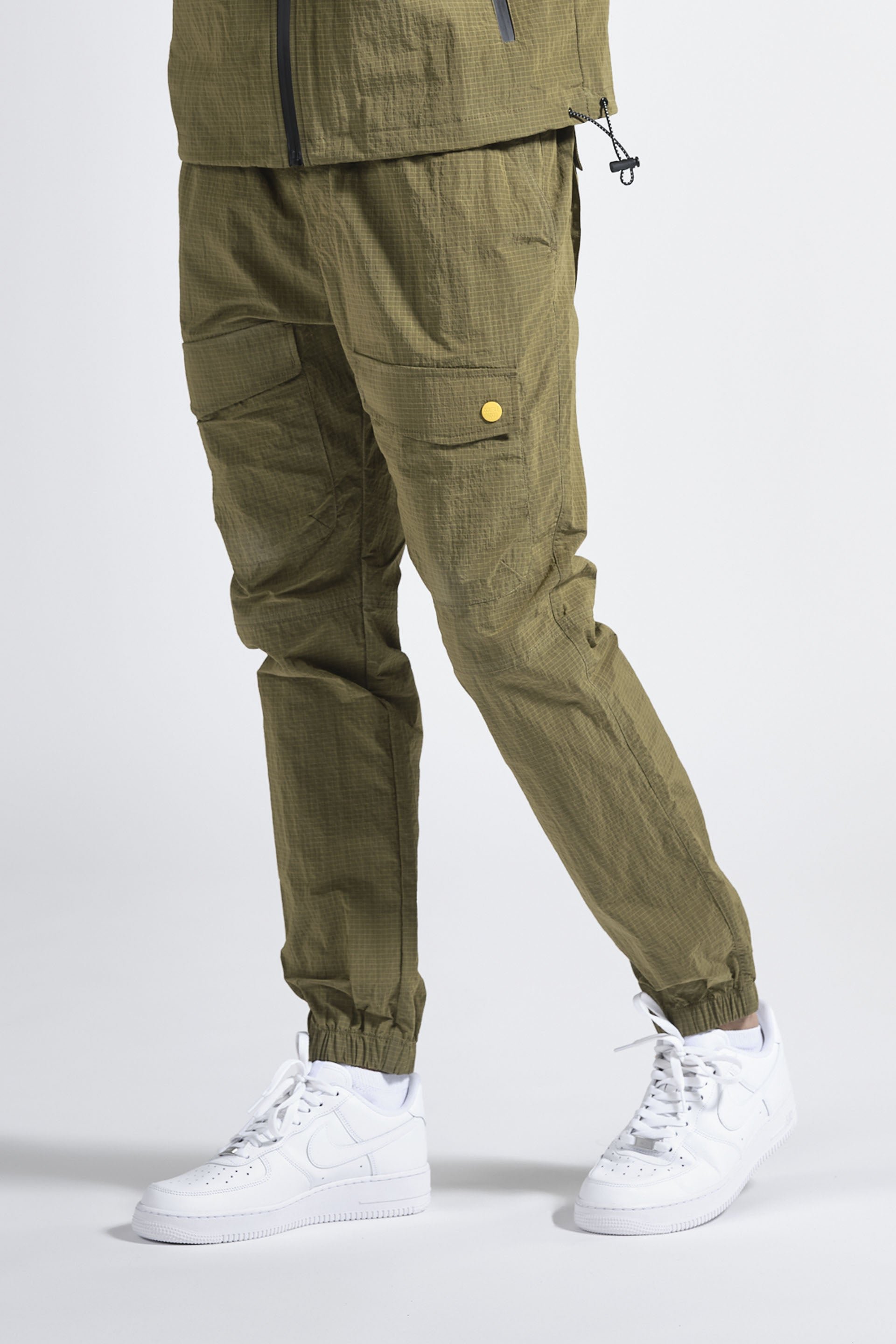 Pantalon homme streetwear kaki DOUBLEHOOD