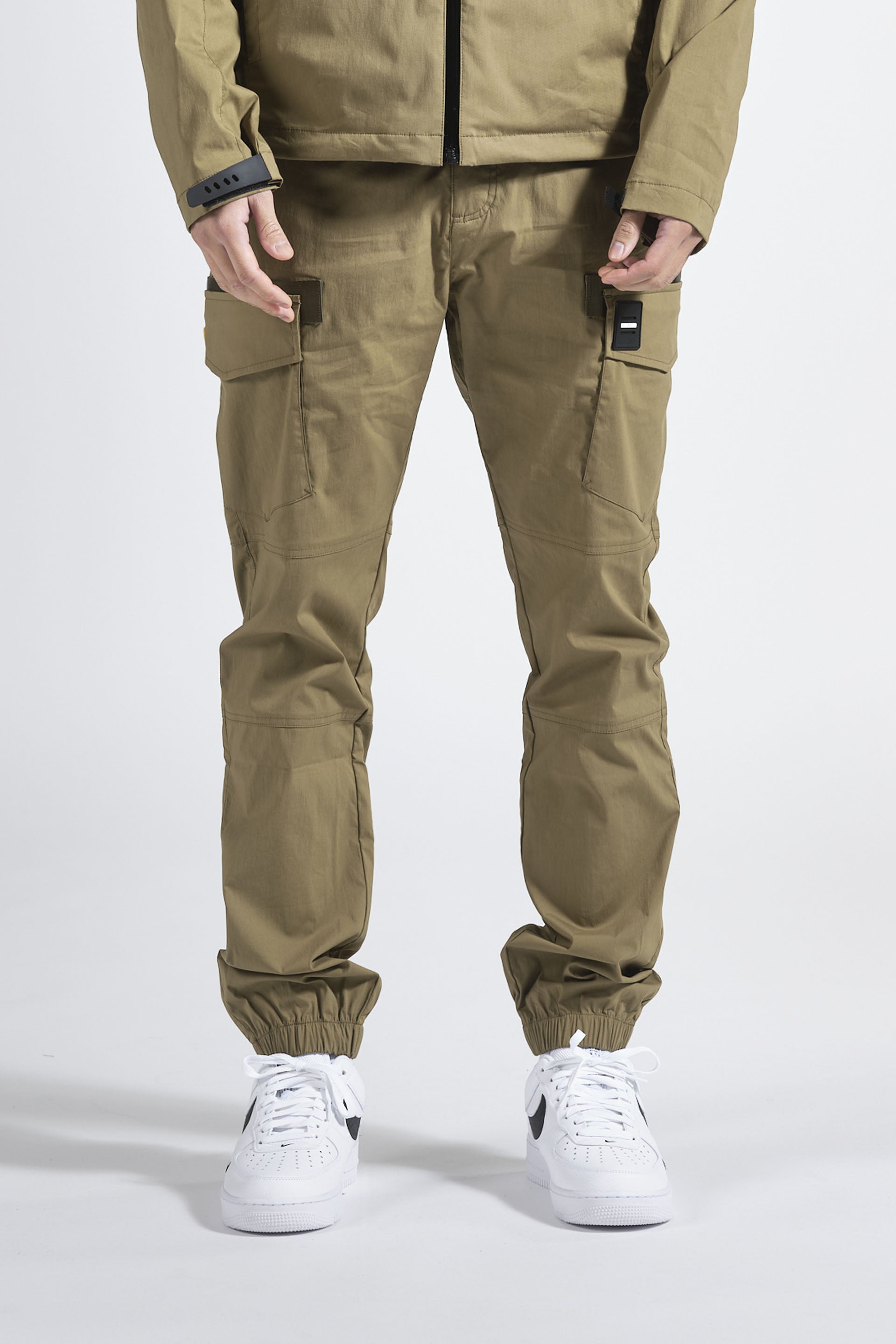 Pantalon homme streetwear kaki DOUBLEHOOD