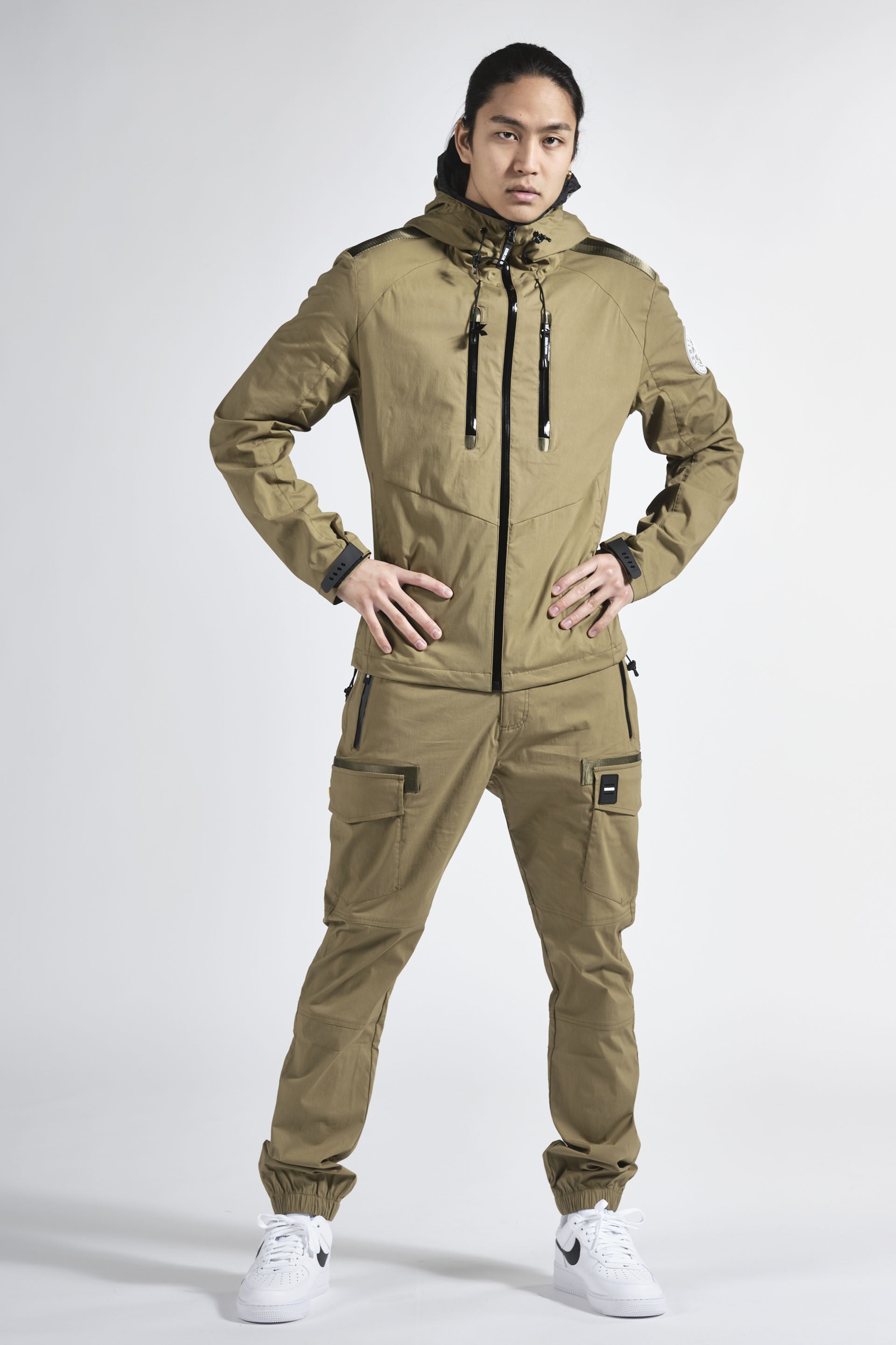Pantalon homme streetwear kaki DOUBLEHOOD