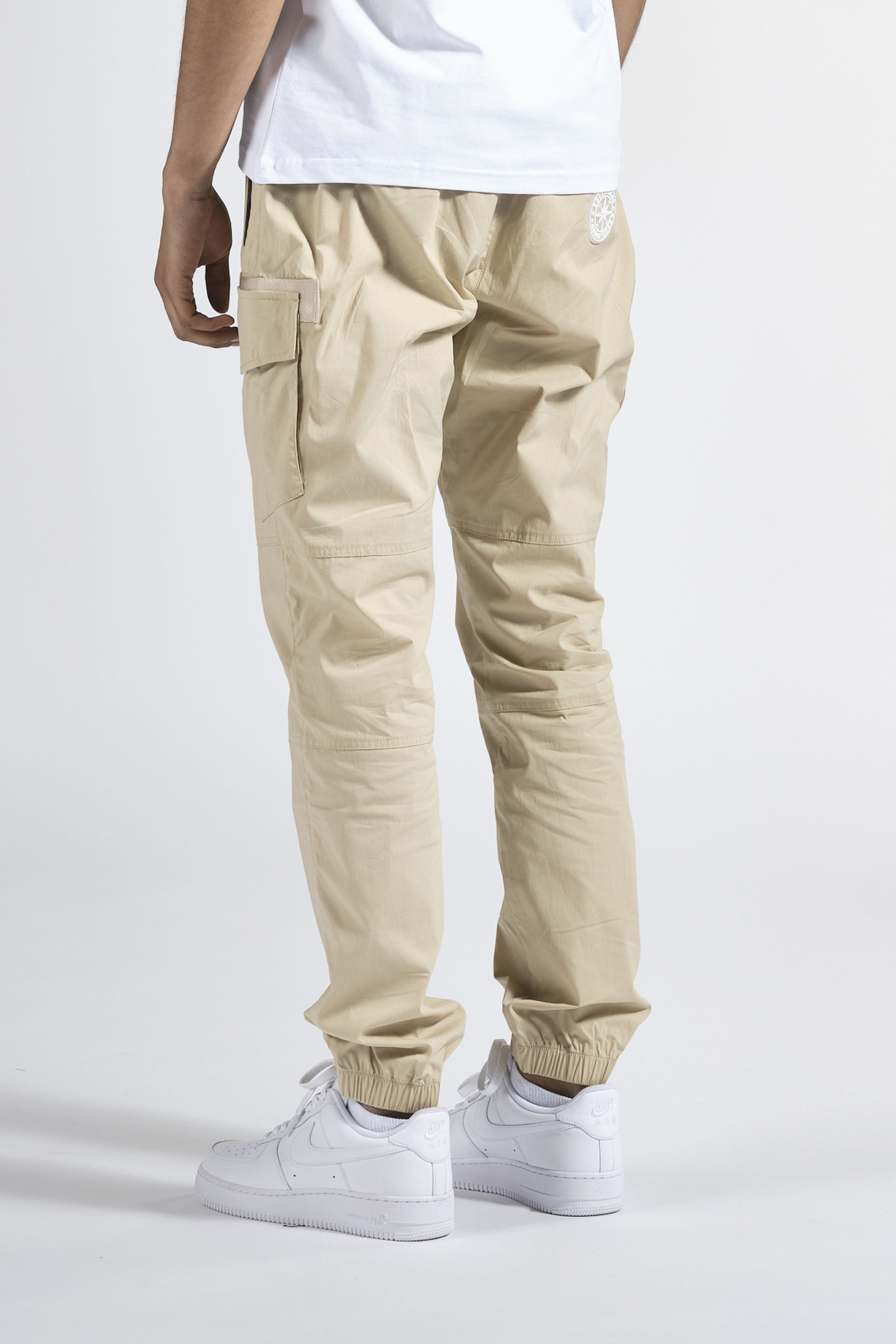 Pantalon homme streetwear beige DOUBLEHOOD